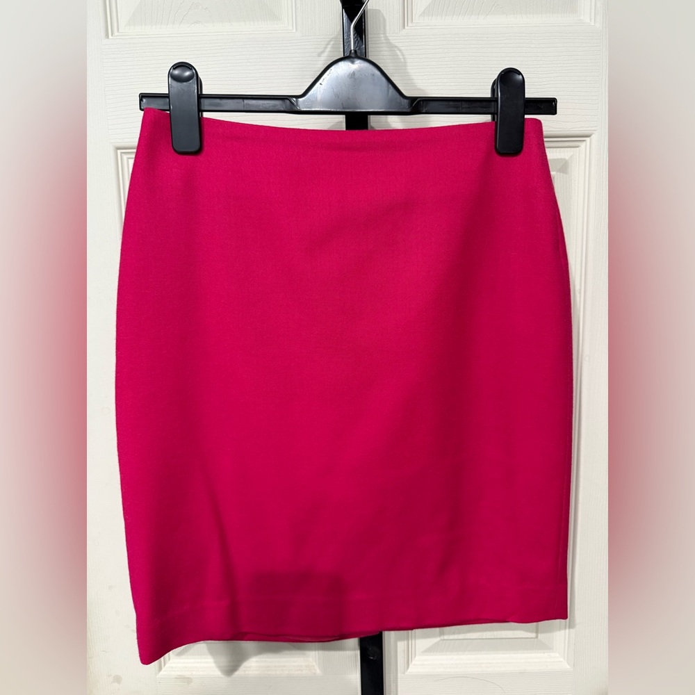 Talbots Vibrant Red Pencil Skirt